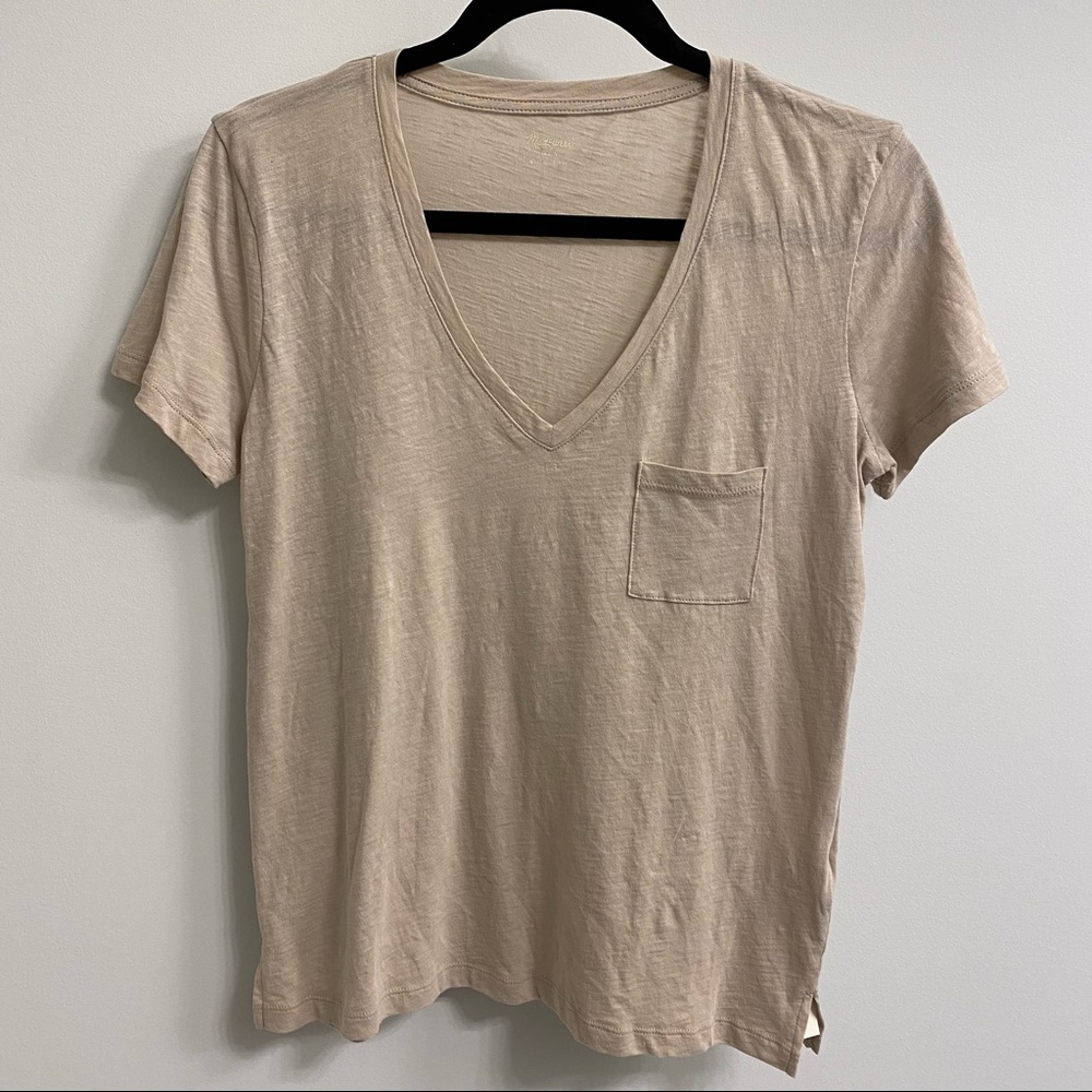 Madewell v-neck with pocket size small
